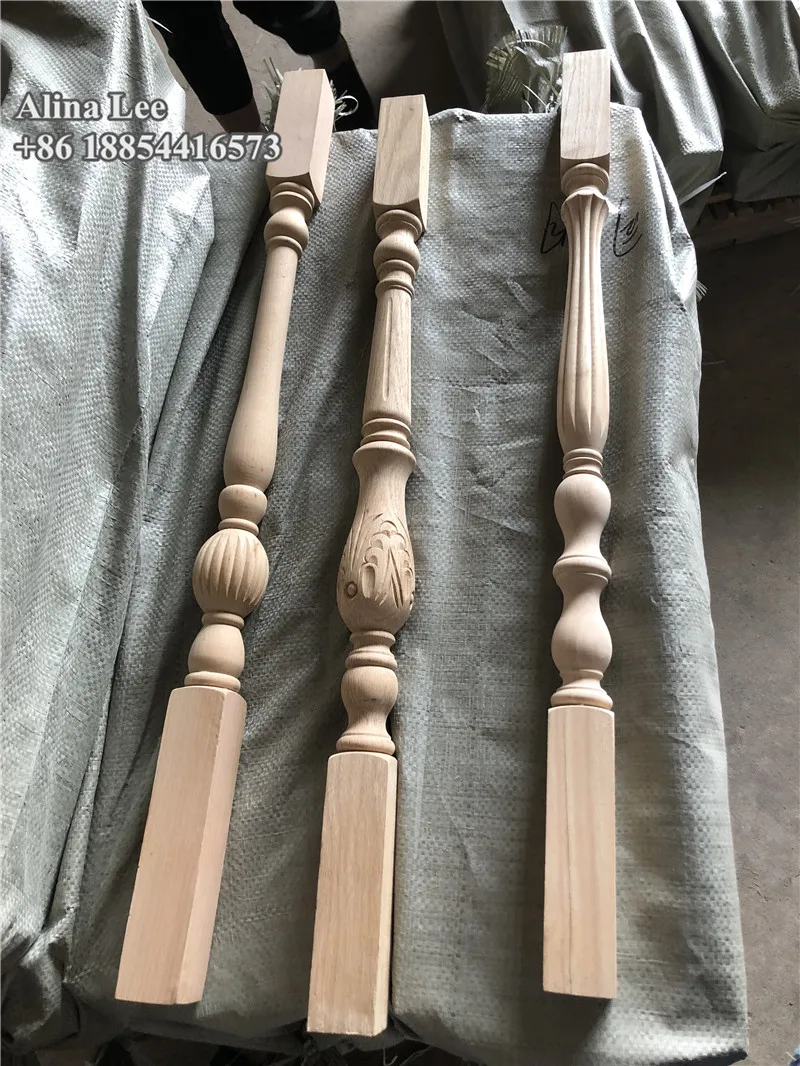 Beech Wood Stair Post Spindles Stair parts