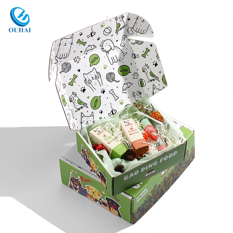 Custom 175g One-Side Coated Paper Straight Tuck End Box Pet Nutritious Supplementary Packaging Paper Box for Dog or Cat