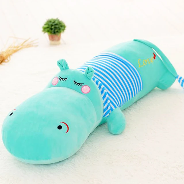 OEM custom pp cotton filling cheap stress release soft plush hippo toy