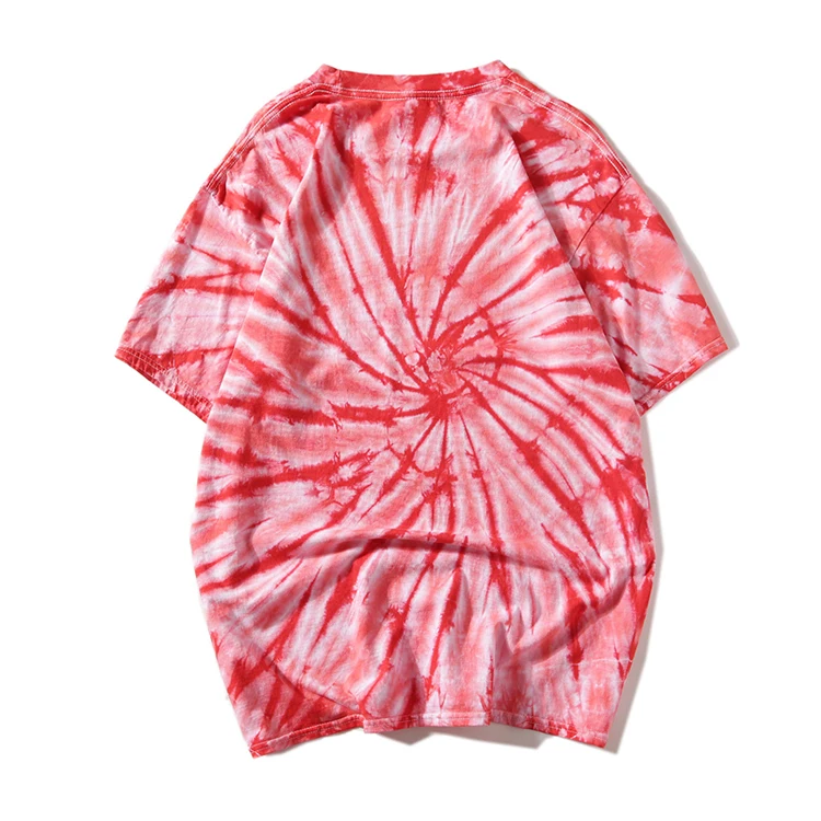 Custom tie dye lounge wear t shirt oversized tie dye tie dye t shirt men