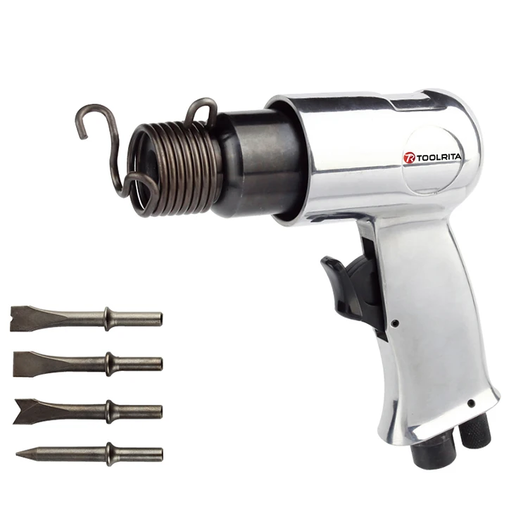 Heavy Duty 150mm Air Hammer Chisel 4500BPM Pneumatic With 4 CHISELS HOSE TOOL IMPACT