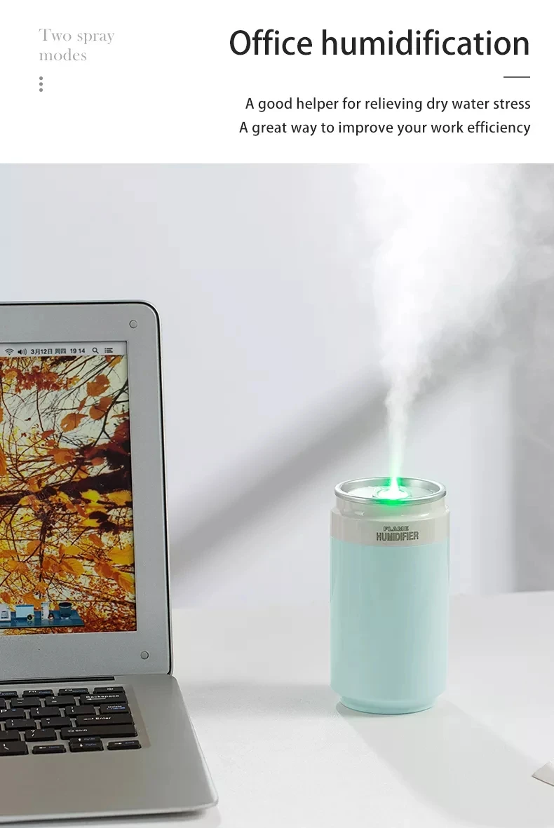 Новый дизайн Usb банки пламени увлажнитель стол для дома и офиса портативный смарт-мини-охладитель воздуха автомобиля