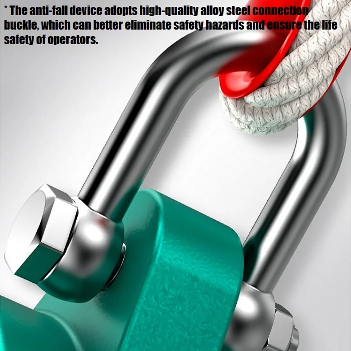 Custom self retracting anti fall catch device dual brake speed difference arrest fall protection