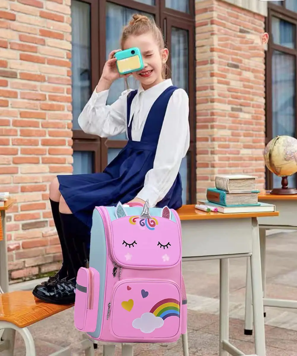Custom Logo Fashion Waterproof 3D Cartoon Children Cute Book backpack Bag Durable Boy Girl Primary School Bags