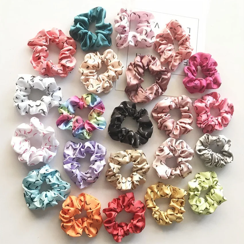 Free Sample Pure Silk Scrunchies for Hair Elastic Hair Bands, small scrunchy,Premium Skinny Scrunchies