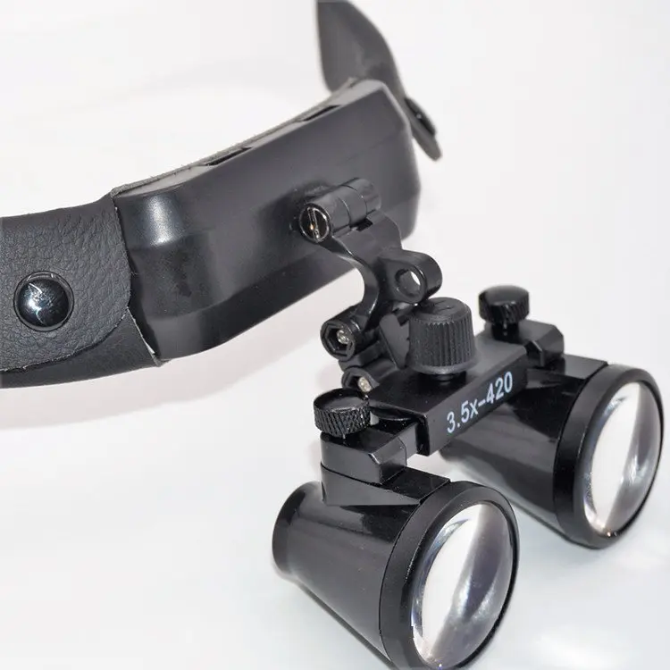 Dental led headlight binocular loupes 3.5x surgery available medical beauty head-mounted 3.5X magnifying glass