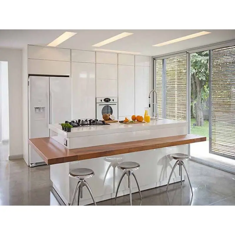 Prima House Design Import Full Modern kitchen cabinets Wooden Modern Style kitchen Furniture China kitchen cabinets With Island
