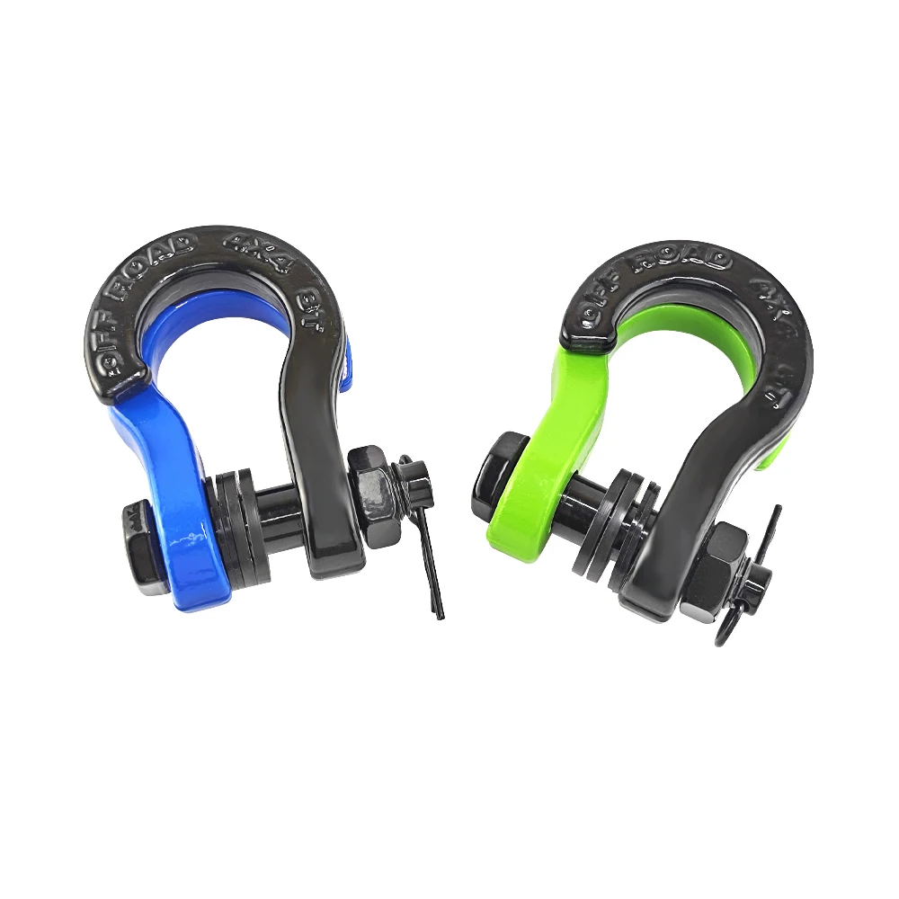 3/4 Inch Drop Forged Off Road Shackle Innovative Split Quick Release Towing Shackle