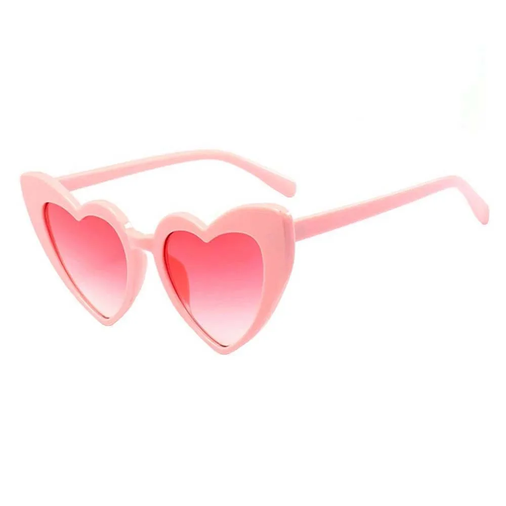 Wholesale Hot fashion heart sun glasses for ladies classic women sunglasses party cute shades cheap gafas de sol Multiple colors