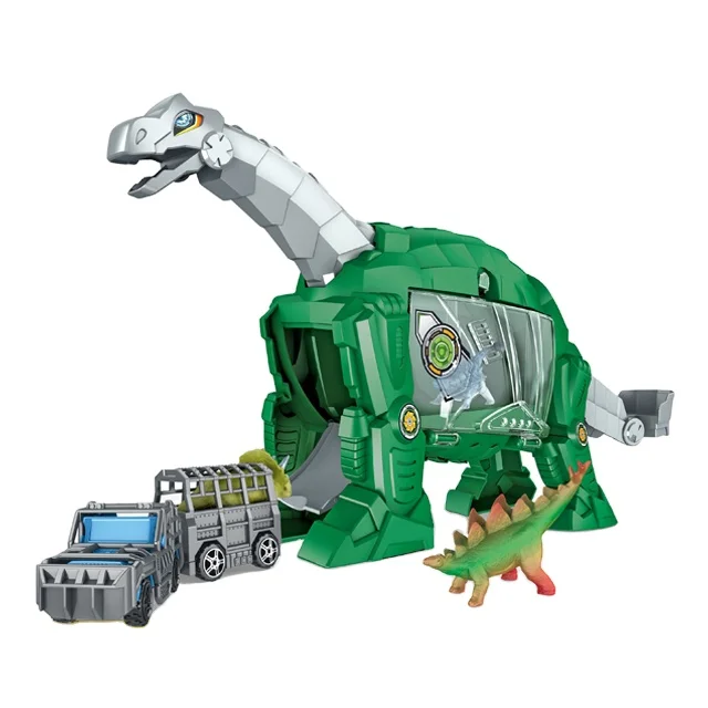 Hot sales brachiosaurus container truck model vehicle dinosaur truck toys car storage dinosaur toy for kids
