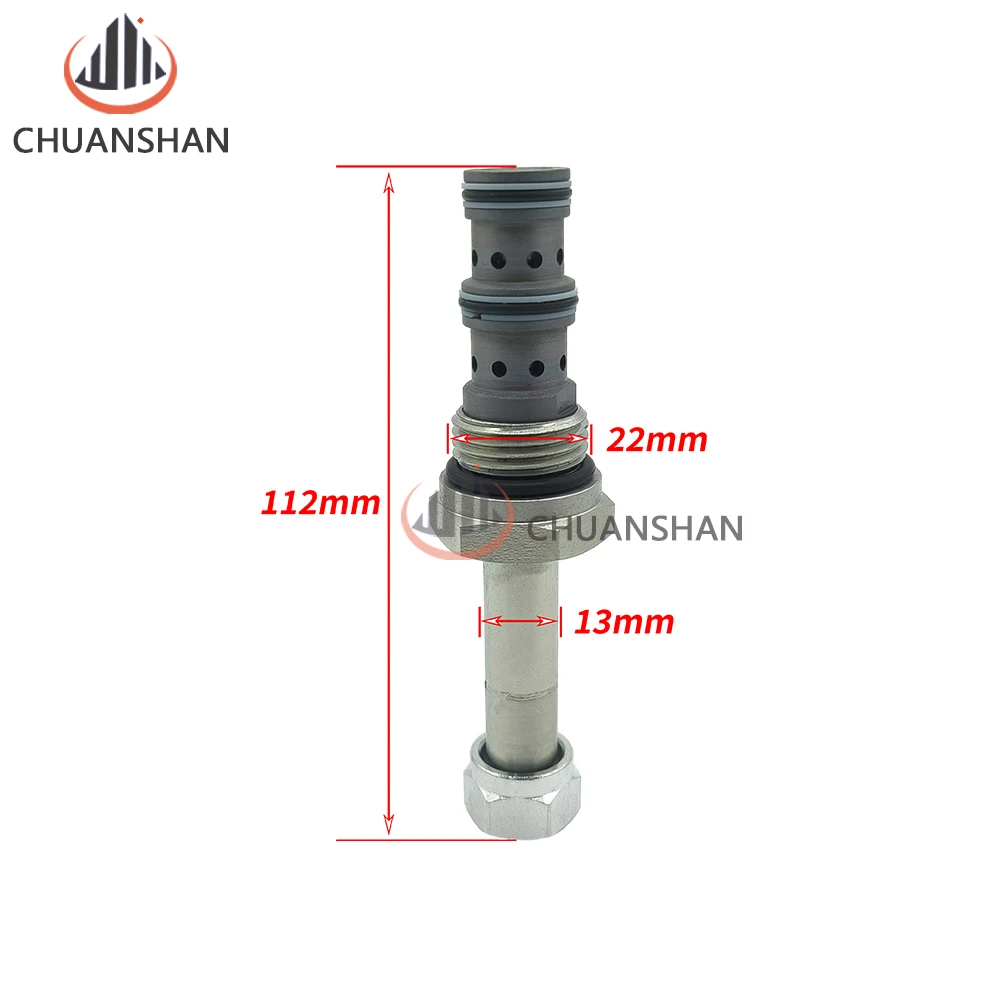 Hyundai 210-5 Solenoid Valve Core 13mm Suitable For Hyundai ExcavatorR55 60 200 210 220-5 Pilot Safety Lock Solenoid Valve Core