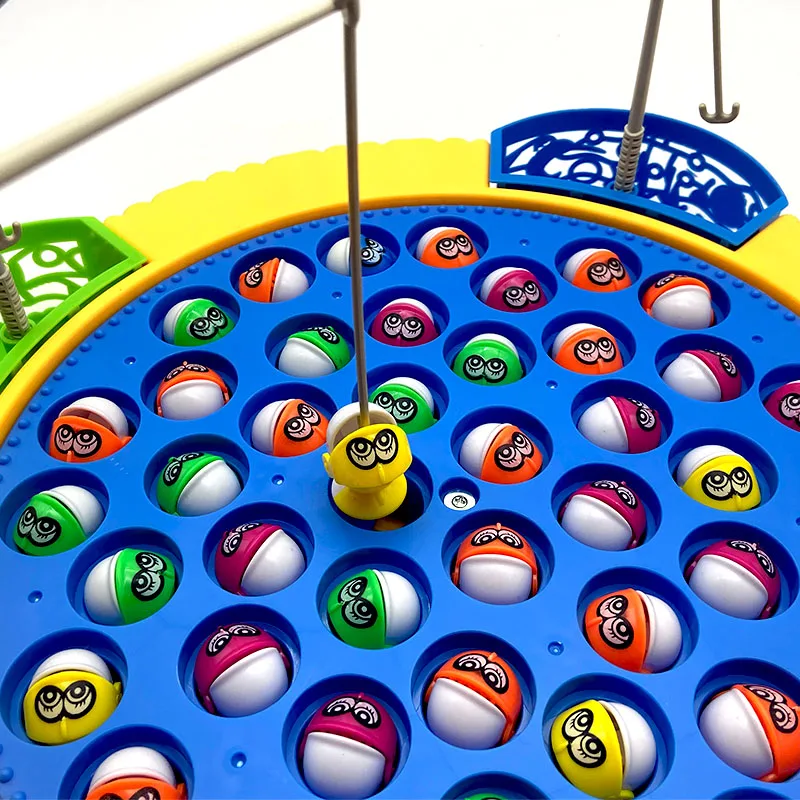 BTJ Customizable Baby Gift Kids Plastic Games magnetic Fishing with Music Fishing Game for kids toys fish toys for kids L1