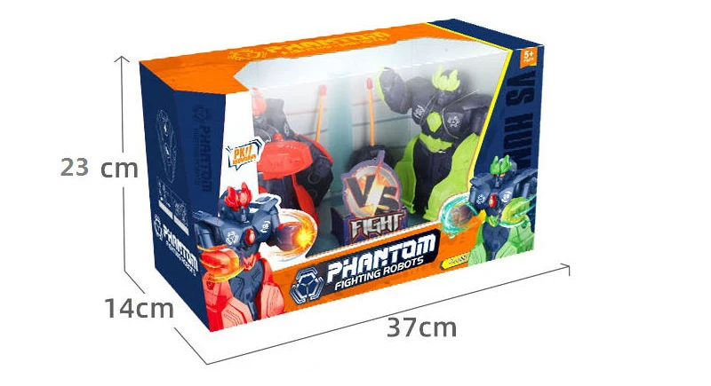 2pcs Remote Control Robot Toy RC Intelligent Humanoid Robot Toy rc Smart Interactive Battle Robot wtih Light&Sound Fun for Kid