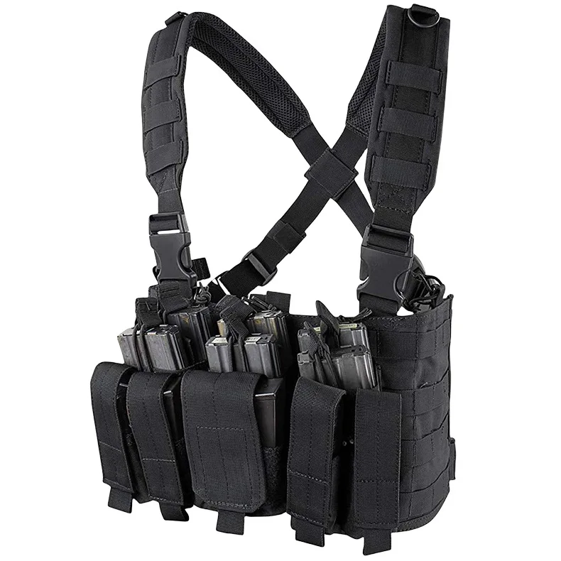 Low Price Multi-size Modular Tactical Vest 900D Nylon Durable Expandable Tactical Chest Rig