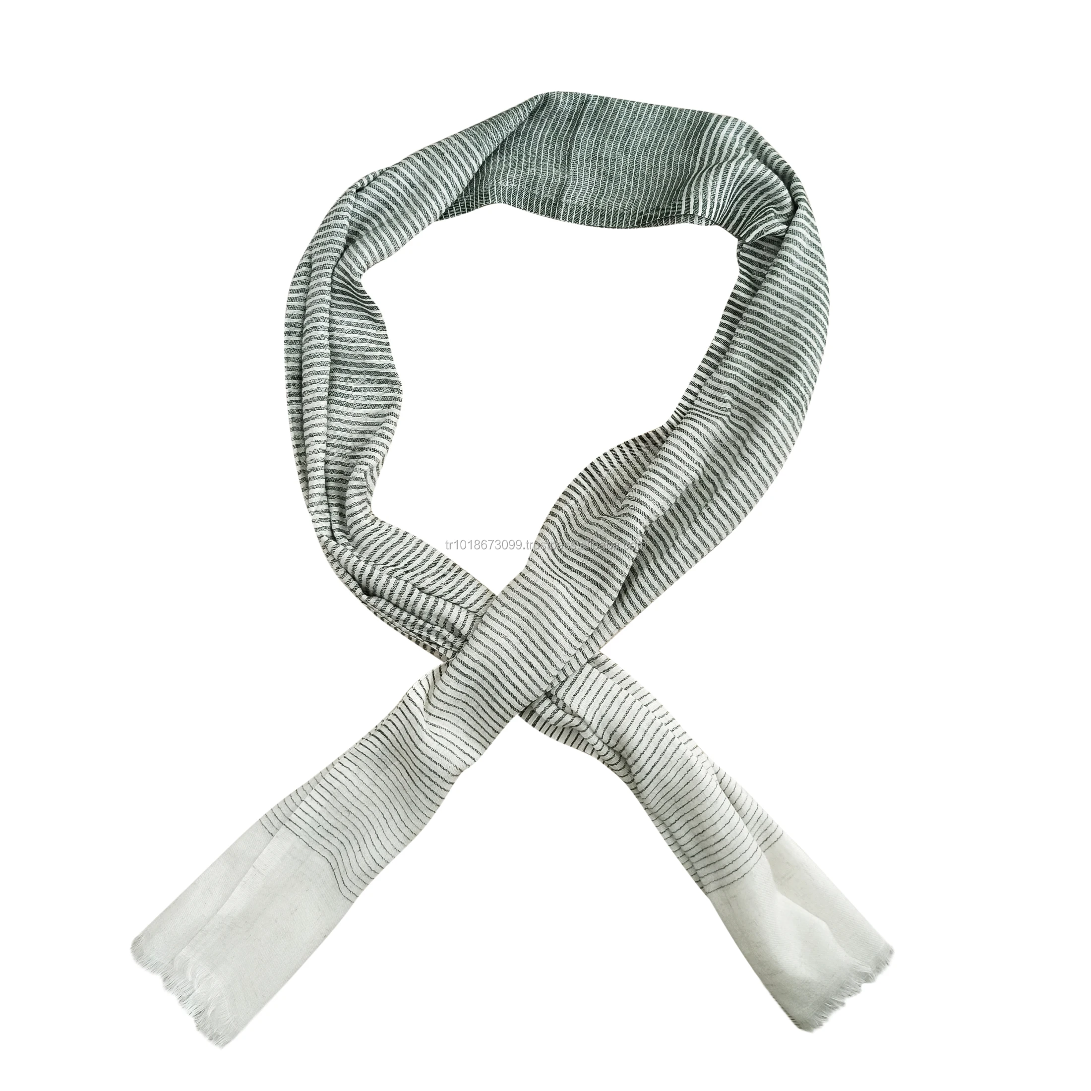 Light Weight Cotton Linen Natural Scarf Shawl from Turkey Made in. Turkish factory wholesale .