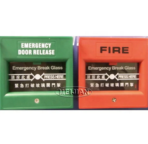 Function of break glass cheap fire emergency break glass button green green