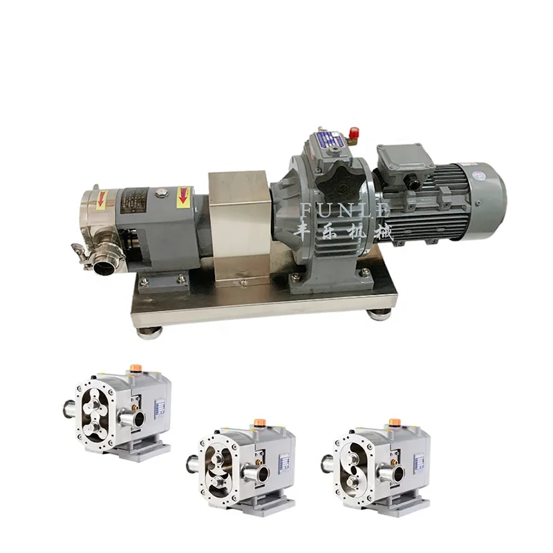 Hot sales Food Grade High Viscosity Stainless Steel Sanitary Rotary Lobe Pump for Tomato Sauce