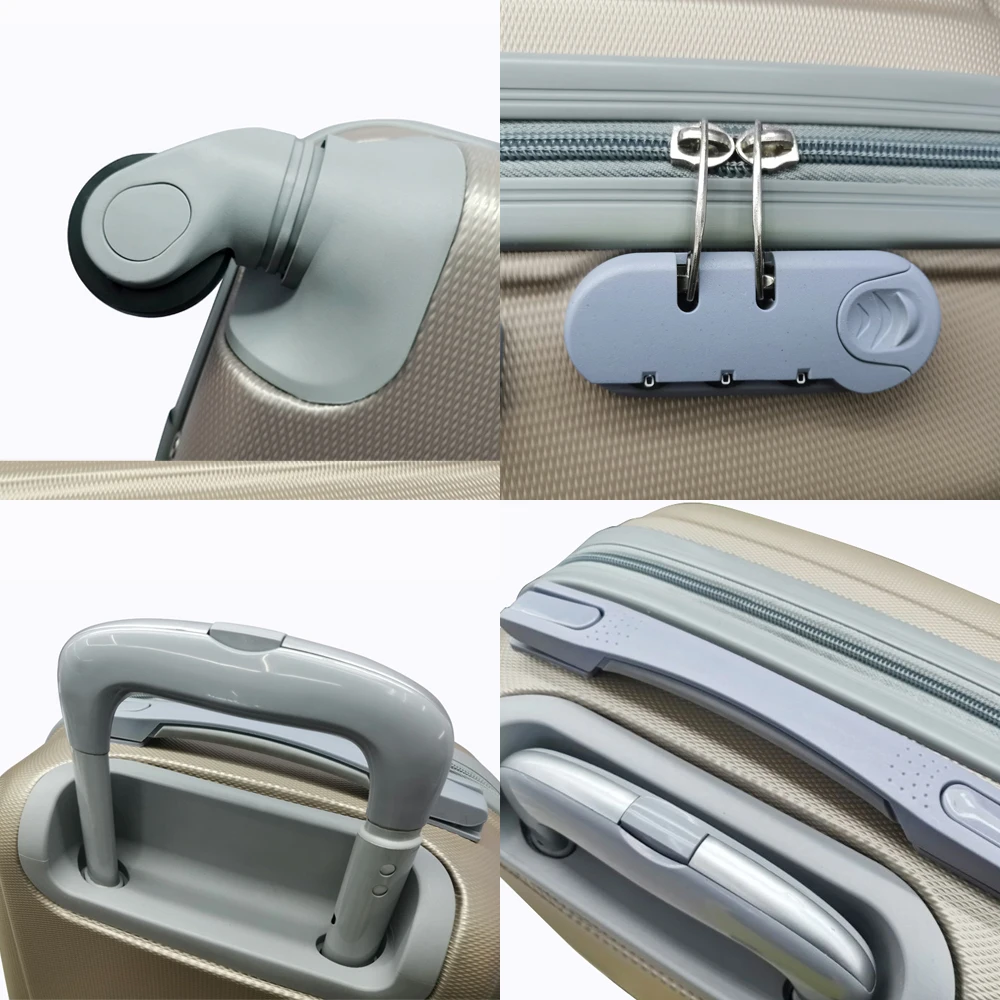 Best selling ABS 3 piece travel suitcase luggage bags Carry-on Luggage for traveling