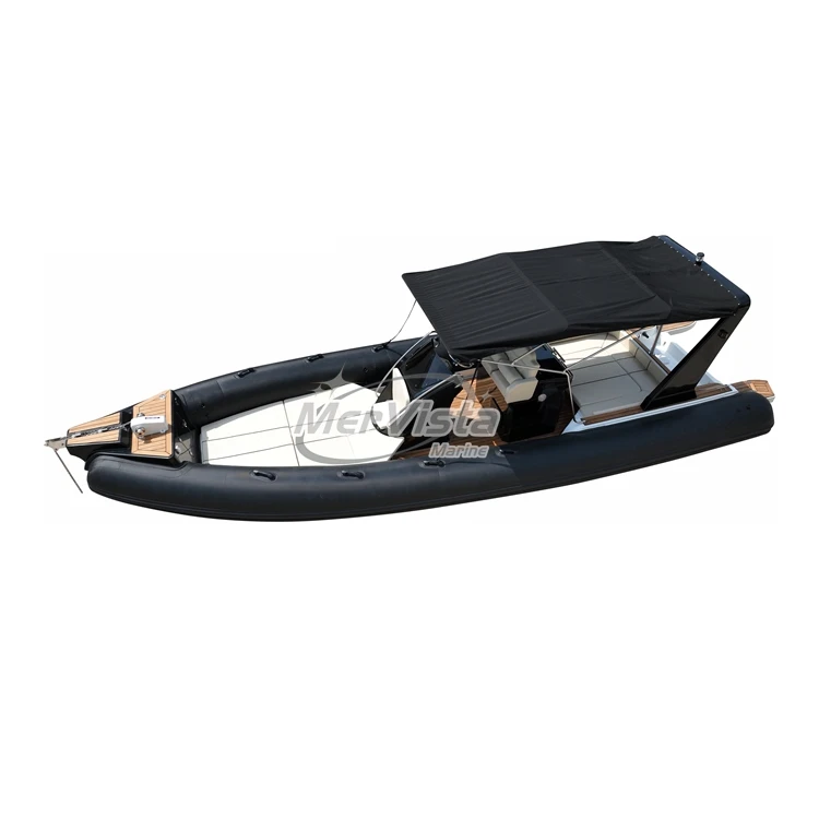 8.6m RIB Boat Hypalon rigid Luxury Super Yachts with outboard motor and T-top