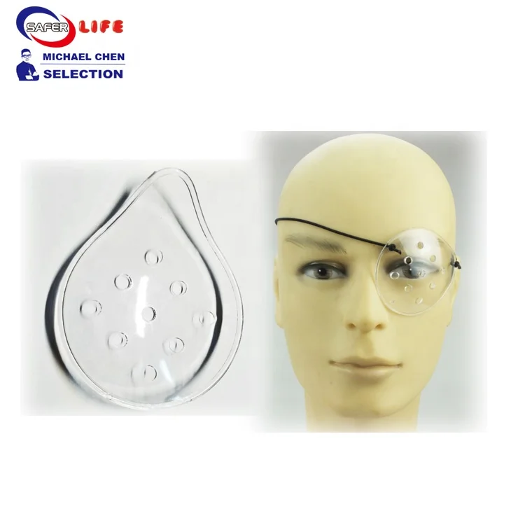 Disposable medical ophthalmic eye shield surgery protection with holes