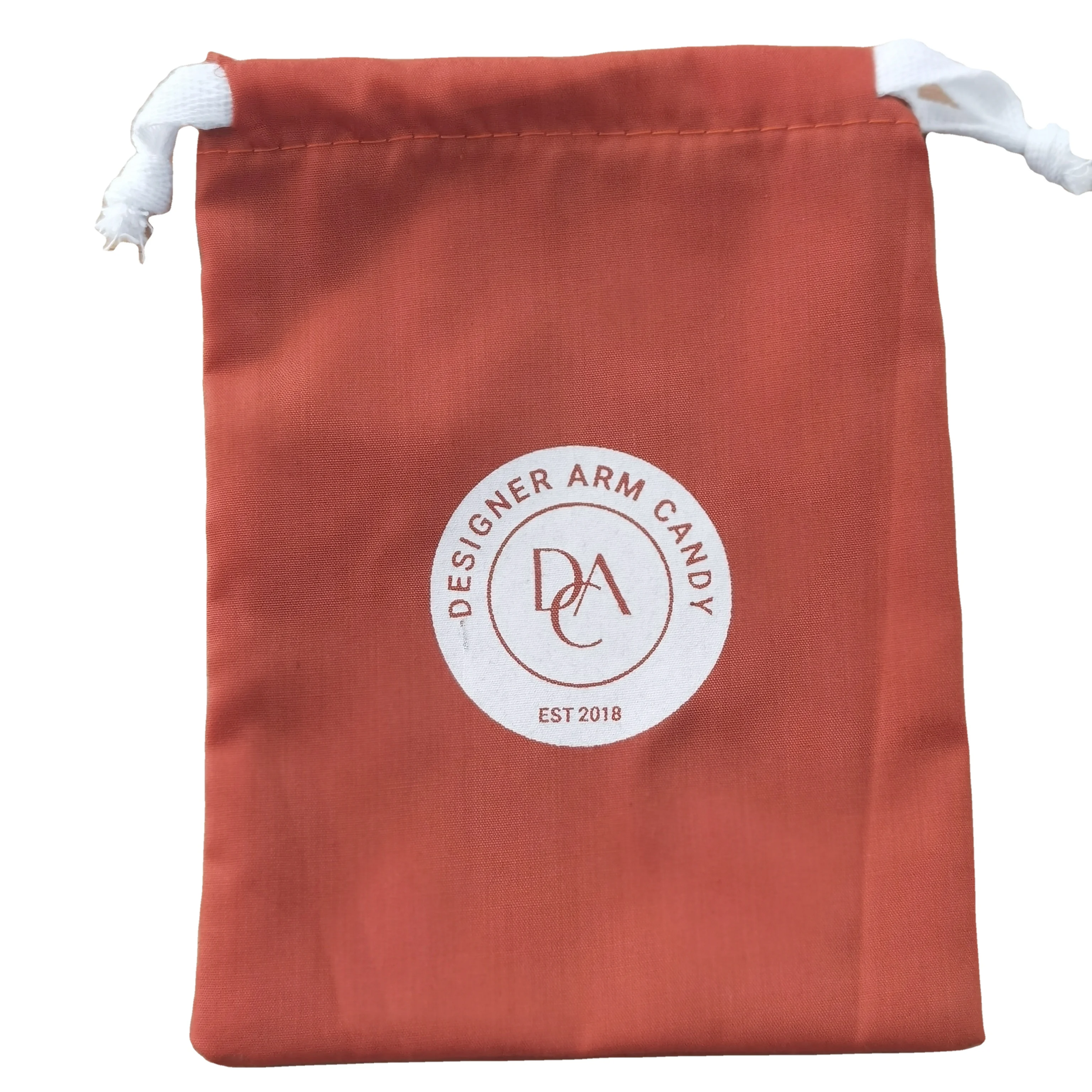 Personalized Colorful Canvas Cotton Drawstring Bag With Double String