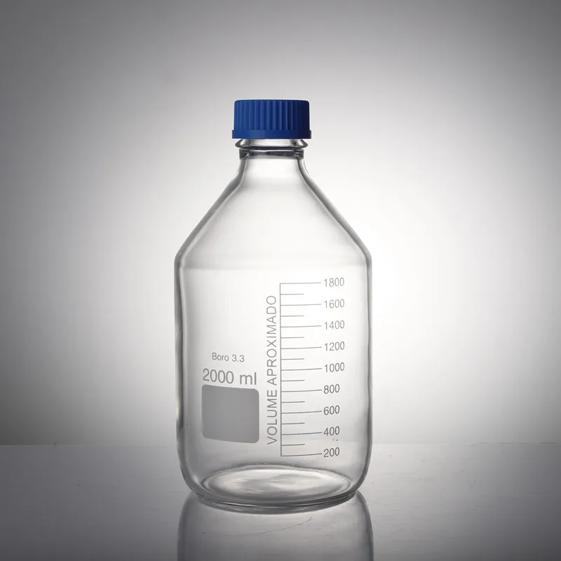5L borosilicate pyrex glass laboratory use glass reagent bottle