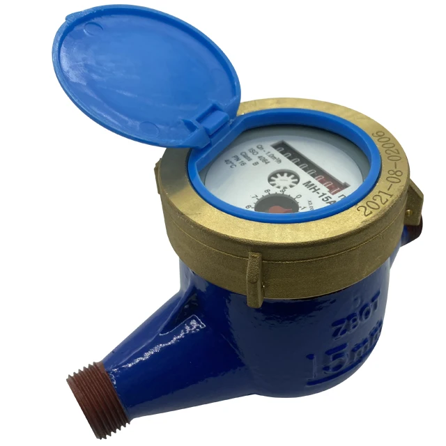 ISO 4064 DN15 Good Price Multijet Liquid-Sealed Drinking Brass Cold Smart Water Meter
