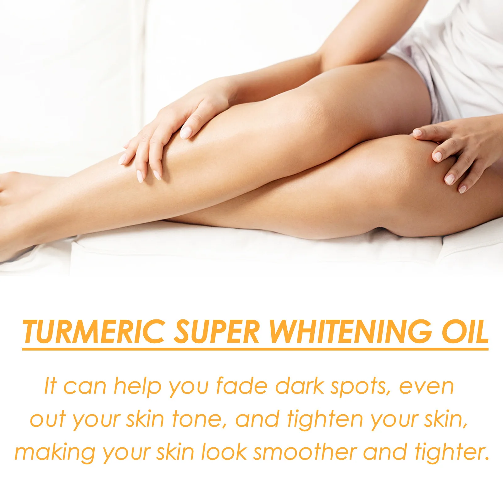 OUHOE 7 Days Skin Lightening Brightening Dark Spots Removal Whitening Oil Skin White Reducing Joint Blackness Turmeric Oil