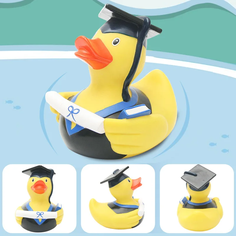 Promotional ECO friendly PVC floating rubber duck logo rubber duck
