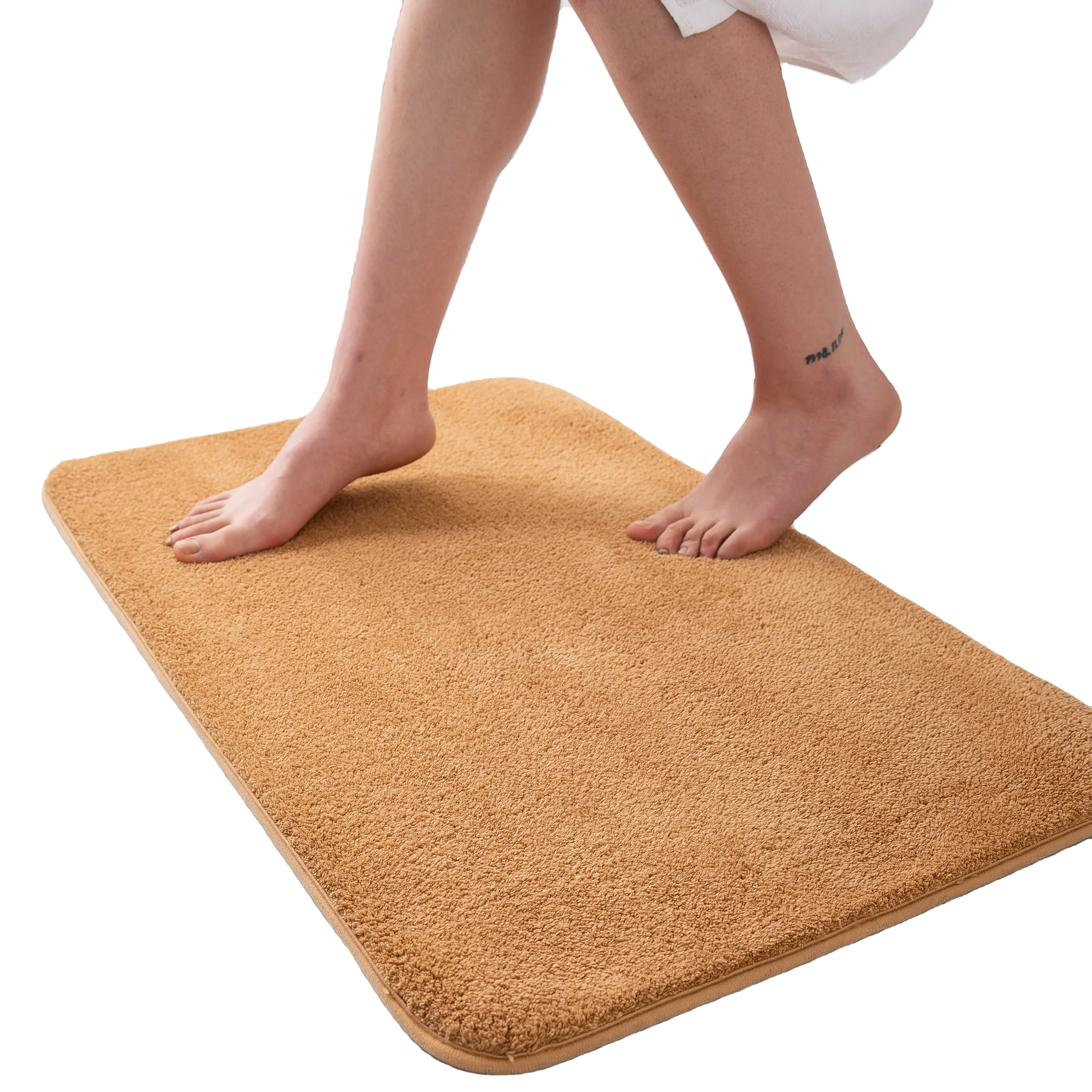 Super shaggy Water Absorbent Microfiber Bath Mat Bath Rug Sets Toilet Floor Anti-Slip Bathroom floor carpets