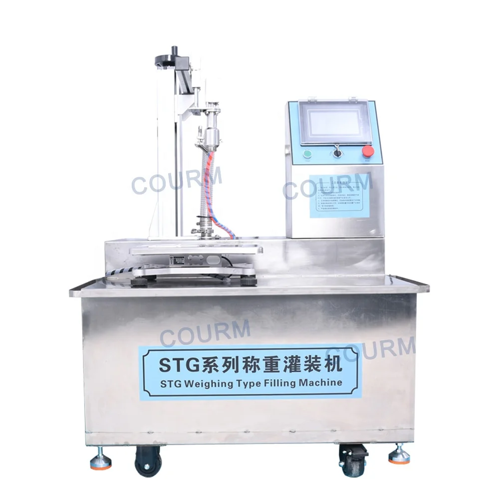 Semi-automatic Coconut Oil filling machine production line with gmp standard Rotor Pump Filling Machine