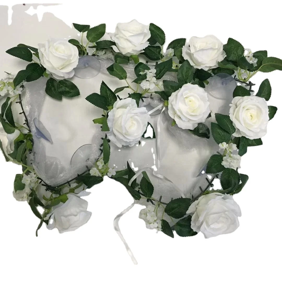 FCR101 Artificial Flowers 180cm Long Silk Rose Vine Garland for Home Wedding Car Decoration