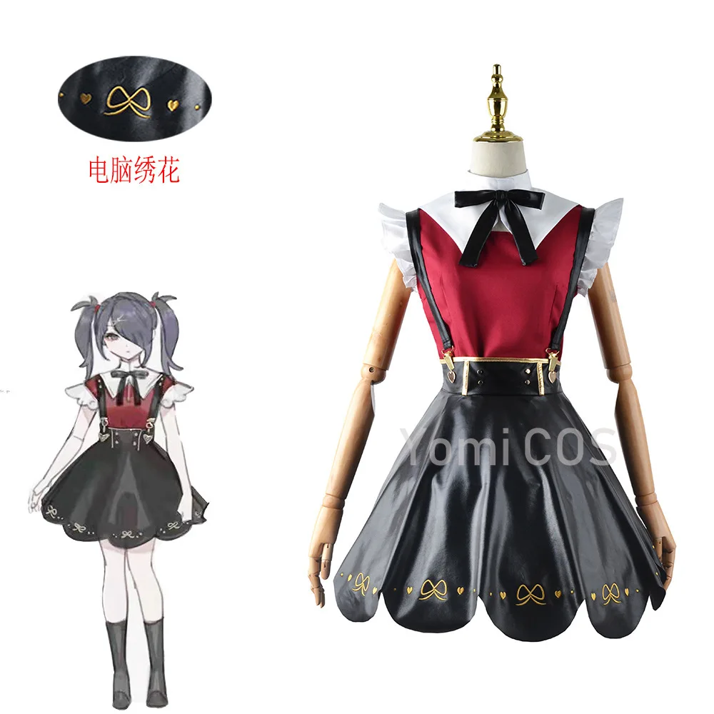 Game NEEDY GIRL OVERDOSE  Angelkaiwaii Raincandy Cosplay Costumes Dress JK Uniform Lolita Dress for Women Girls Wig