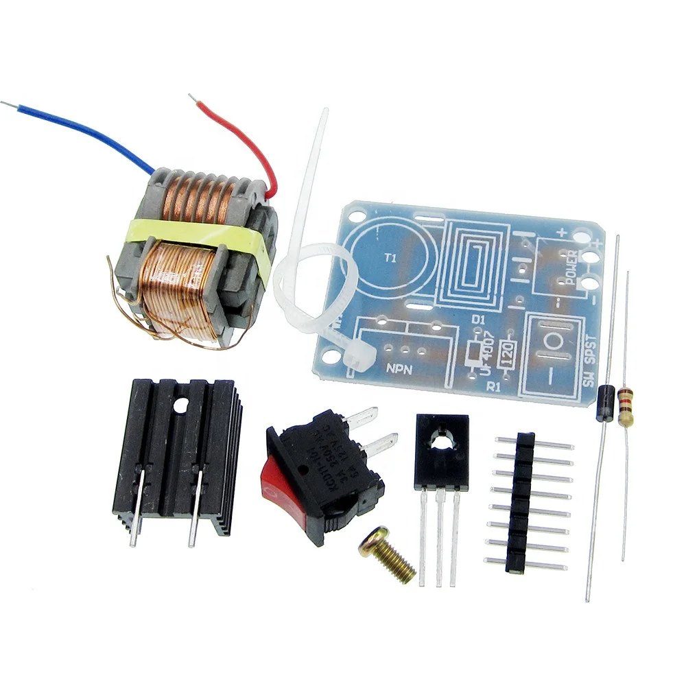 15KV High Frequency DC High Voltage Arc Ignition Generator Inverter Boost Step Up 18650 DIY Kit