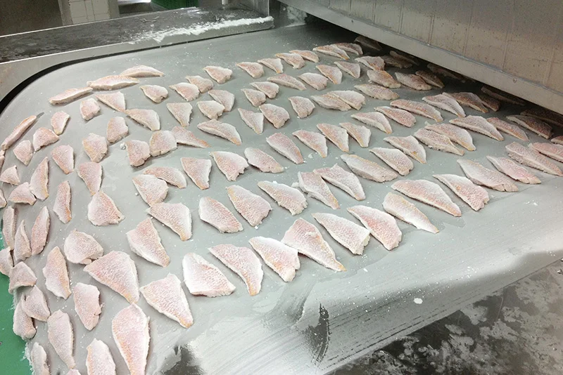 Quick Freezing Strawberry Chicken French Fries Small Blast Freezer Poultry IQF Quick  Tunnel Freezer