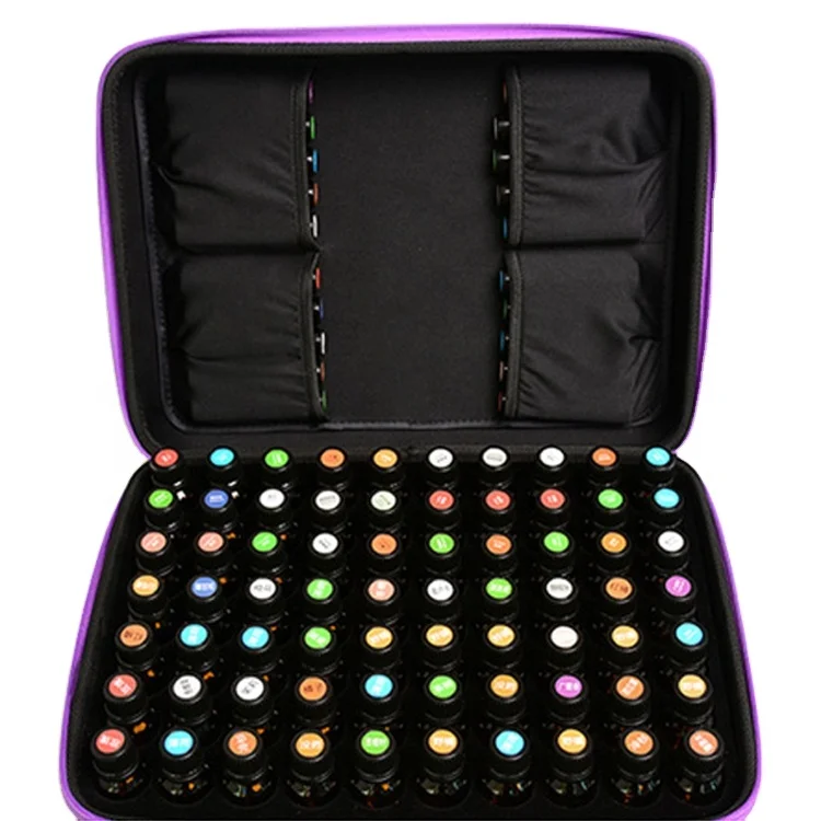 custom travel shockproof 5ml 10ml 15ml Young living eva storage case doterra essential oil case