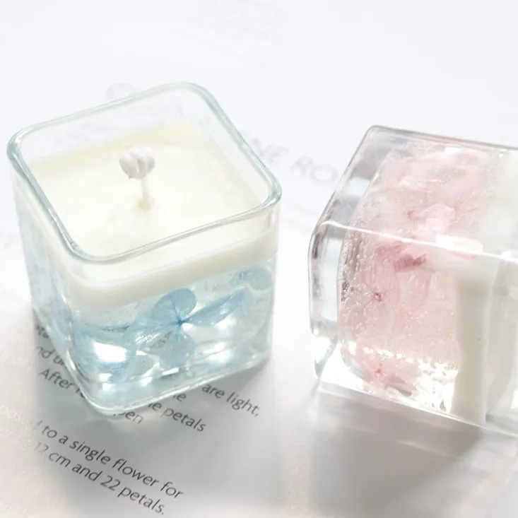 Aroma Scented Candles Home Fragrance Making Supplies Private Label Clear Candles Custom Gel Candle Wholesale Manufacturers