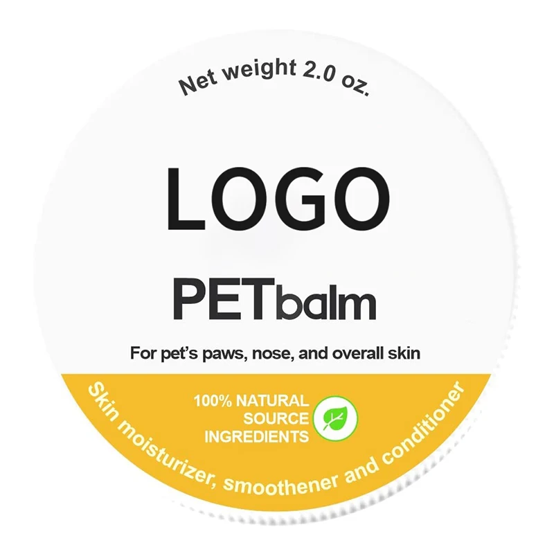 Private Label Dog Paw Balm Natural Dog Nose Heals Paw Wax Moisturizing Cracked Protectors Soothing Pad Lotion Pet Paw Balm