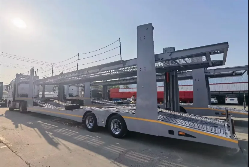 CIMC 8/10 steel equipped with Wabco brake system Cars Carrying Vehicle Transporter Trailer Car Carrier Semi Trailer For Sale