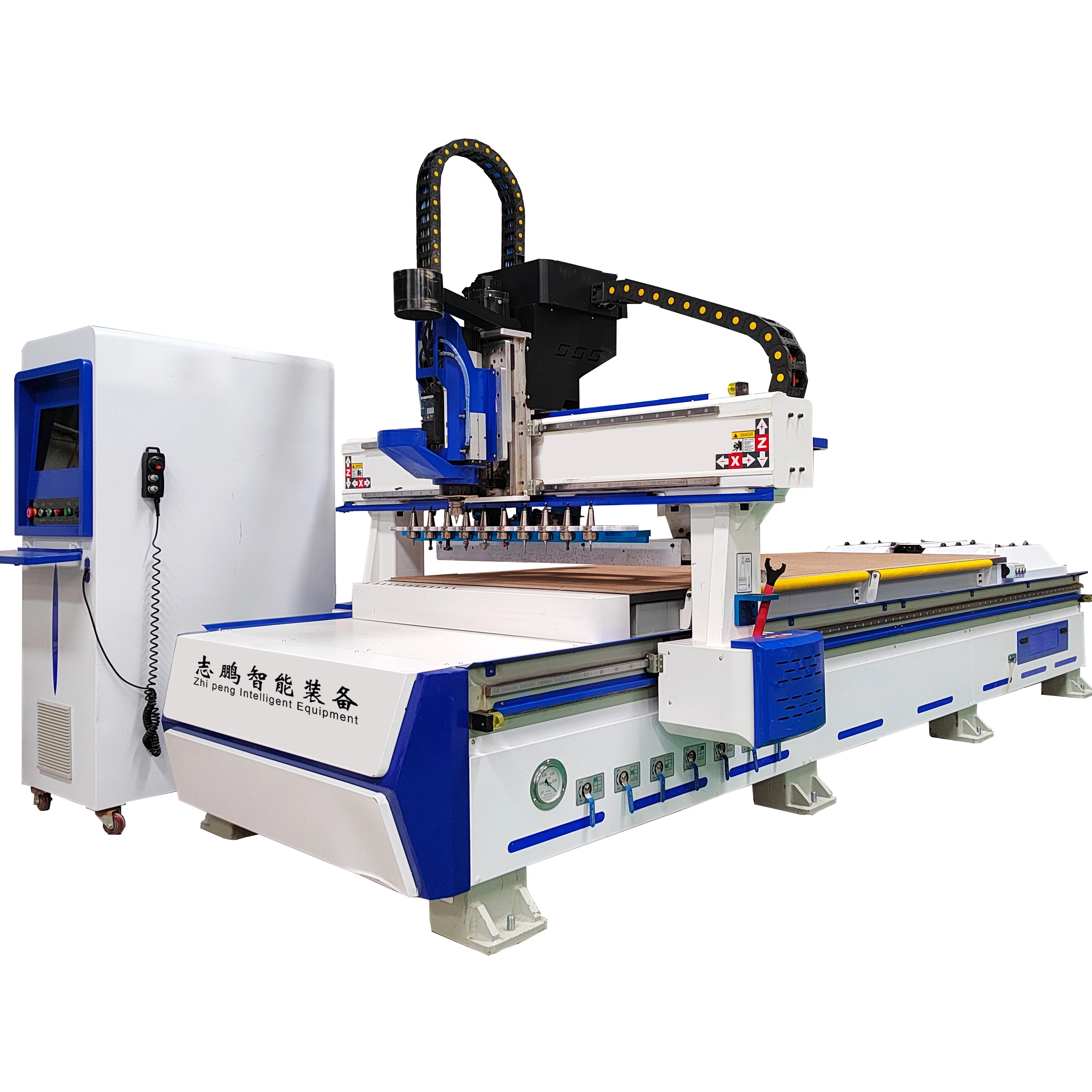 1328 Automatic Knife Change CNC Router Woodworking Engraving Processing Center Closet Door Straight Line Cutting Routers