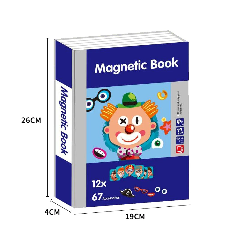 Cheap Custom Design  Book Magnetic Material for Kids