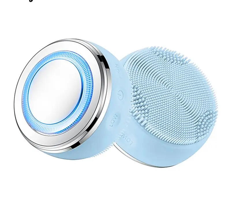 
Sonic Silicone Face Cleansing Brush 2 In 1 Led Photon Face Massage Deep Pore Cleaner Acne Remover Face Lifting Free Shipping 