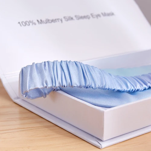 New design double sided sleeping eye mask silk weighted mulberry silk sleep mask