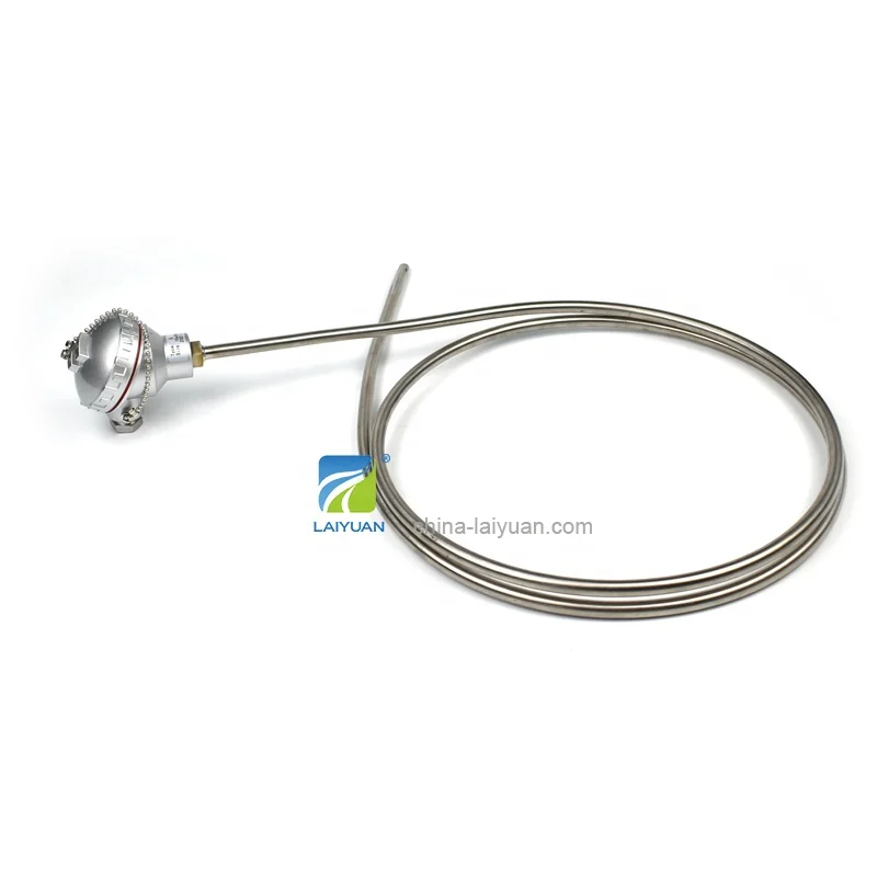 Laiyuan 1200c Industrial Stainless Steel Wrnk-131 4X500mm Probe Universal K-type Thermocouple Temperature Sensor
