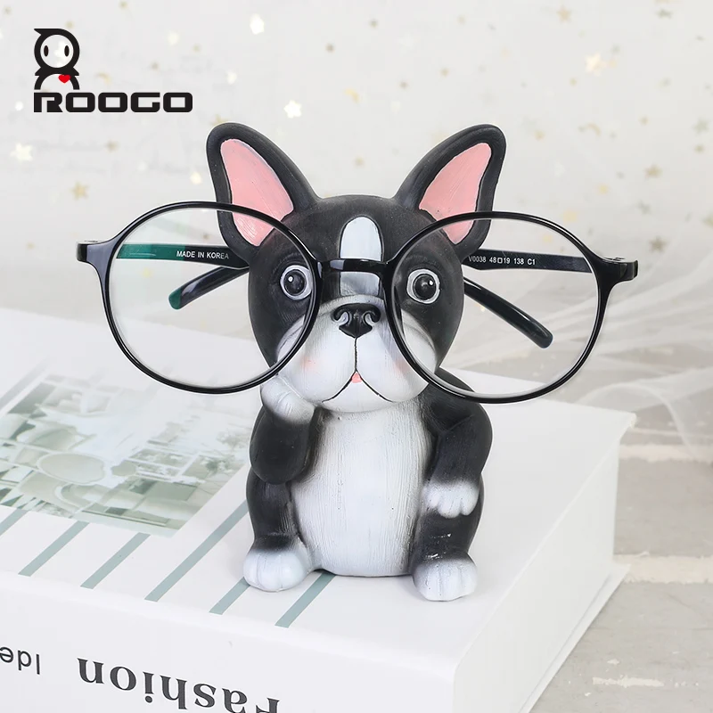 3D резиновые держатели для очков в форме собаки ROOGO магазина