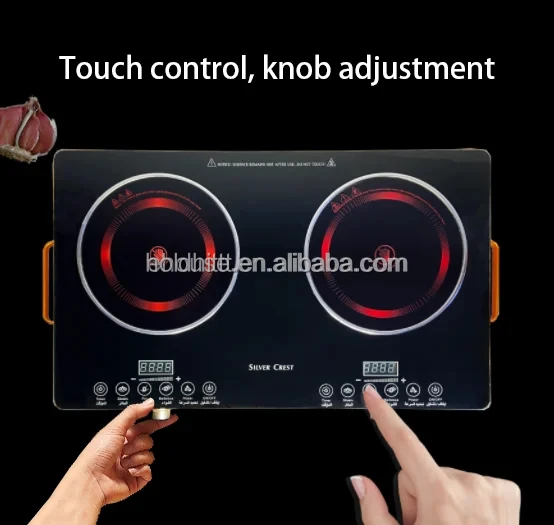2000W induction cooktop ETL Built-in double electrical infrared hob 2 burner Induction cooker