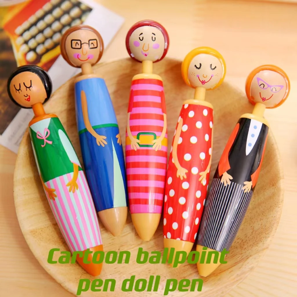 Factory direct sales cartoon ballpoint pen doll advertising pen creative student ballpoint pen wholesale