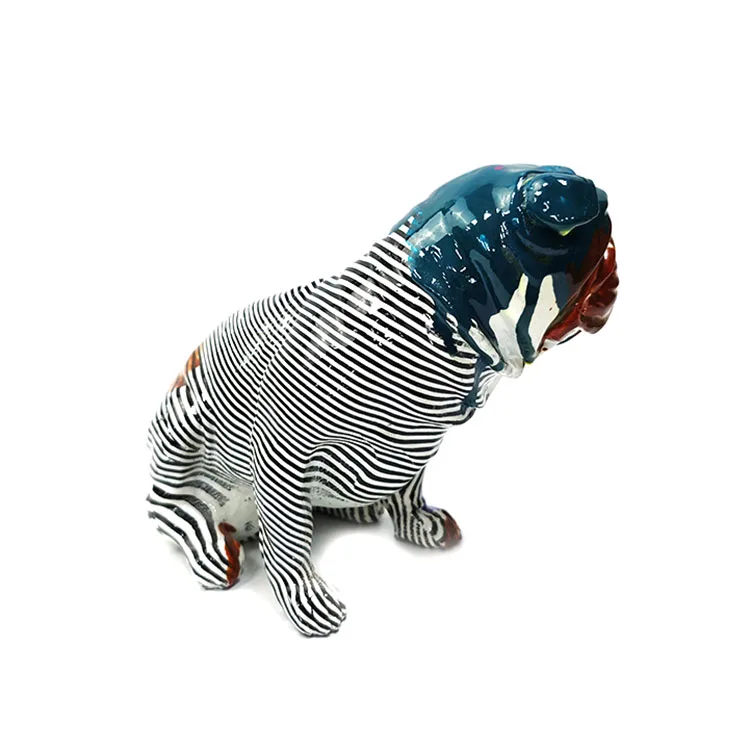 Wholesale Statues resin dog figurine crafts for home decoration life size from china