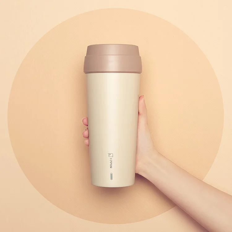 400ml ergonomic design portable electric heated cup Boiling Water Bottle kettle Cup cooling heating insulation cup
