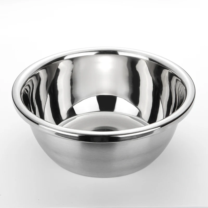 Kitchen Gadgets Deep Footed Mixing Serving Bowl Vegetable Fruit Washing Stainless Steel Bowl Kitchen